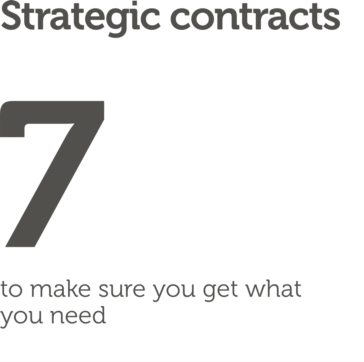 Strategic Contracts for Fintech. 7 Key Steps to make sure you get what you need and avoid the most common mistakes.